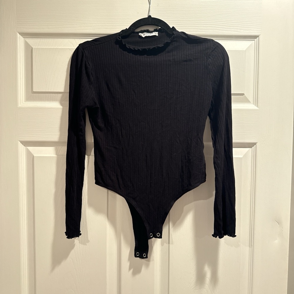 Black Long Sleeve Bodysuit